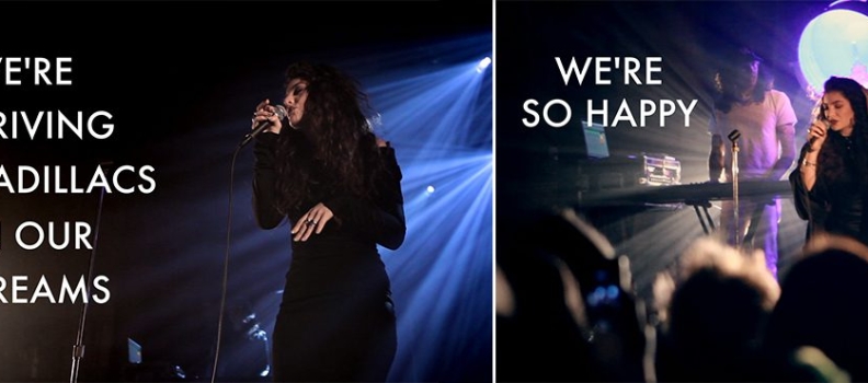 Lorde “Lyrical Influences” Video on Vevo